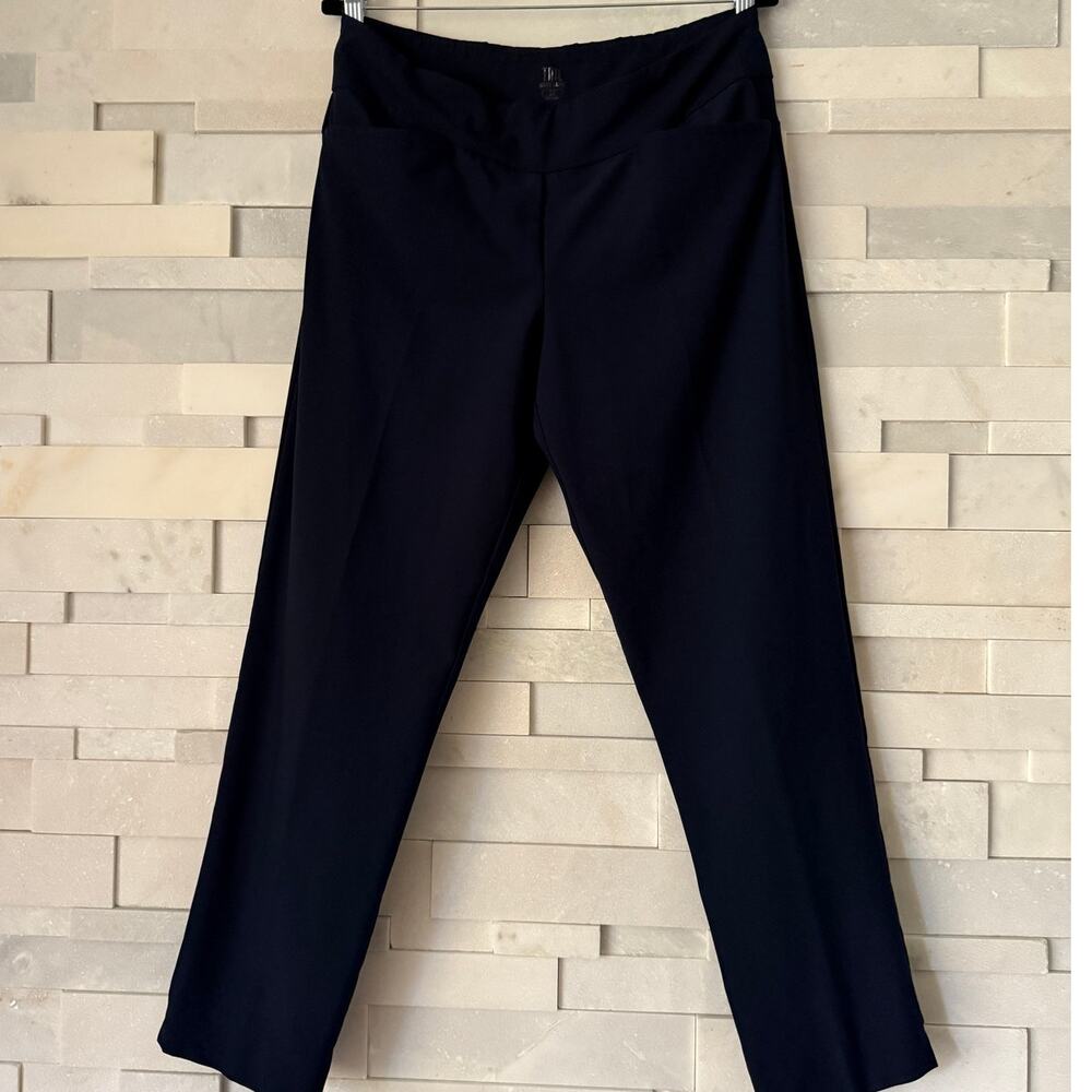 TAIL WHITE LABEL Women's Pull On Tapered w/Pockets Ankle Golf Pants Navy 12